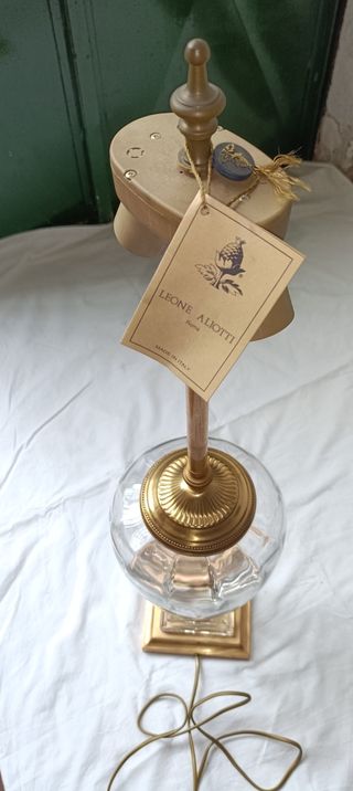 Lampada Leone Aliotti Oro e Trasparente