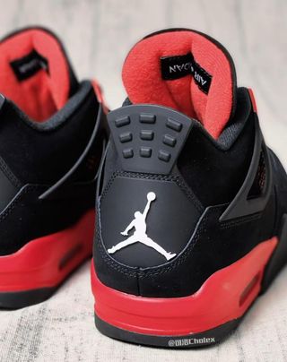 Zapatillas Jordan 4 Black Red Hombre Mujer