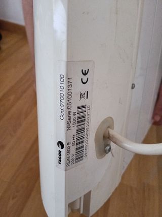 Radiadores eléctricos, termicos  blanco poco uso.