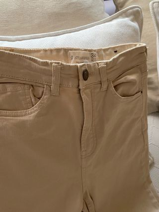 Pantalón Stradivarius Beige Talla 34
