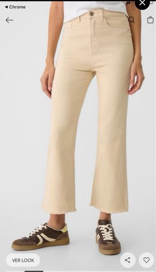 Pantalón Stradivarius Beige Talla 34