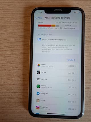 iPhone XR 128 GB Blanco 100€ hasta Navidad