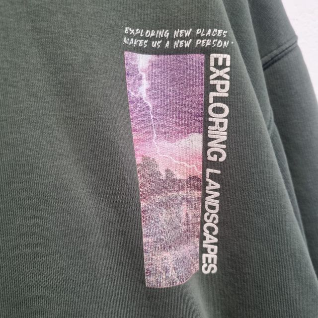 Sudadera Zara verde niño