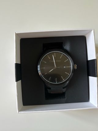 Reloj Calvin Klein Negro y Plateado