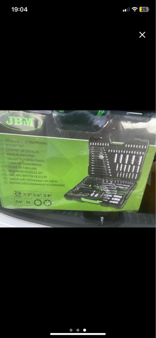 Maletín de herramientas JBM 216 piezas. NUEVO