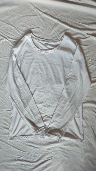 Camiseta manga larga MARCHA blanca talla S