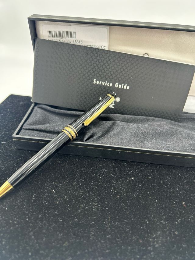 Penna a sfera Montblanc nera e dorata