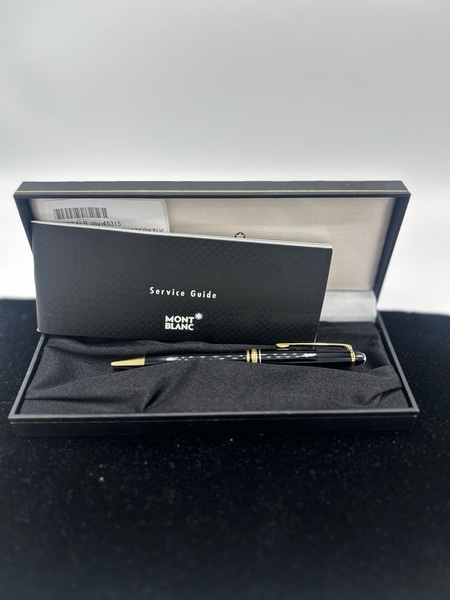 Penna a sfera Montblanc nera e dorata