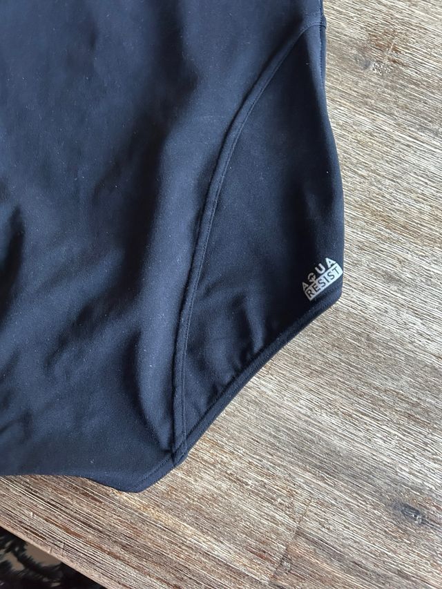 Bañador Natación Mujer Talla M-L Negro/Rosa