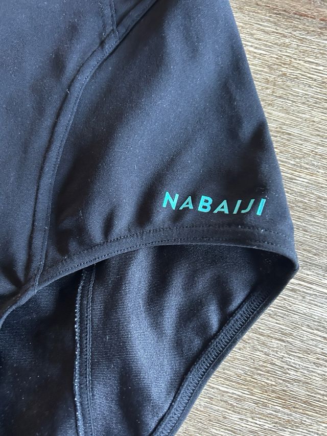 Bañador Natación Mujer Talla M-L Negro/Rosa