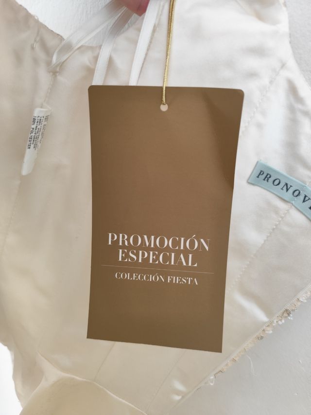 Corpiño Pronovias Castiza Beige/Oro