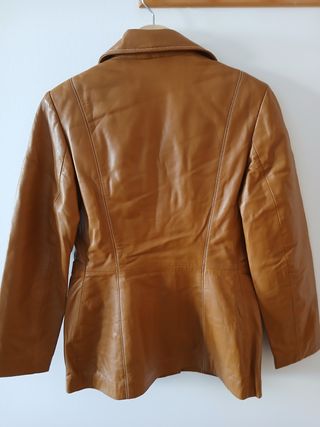 Chaqueta de Piel F & Co Marrón