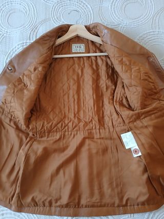 Chaqueta de Piel F & Co Marrón