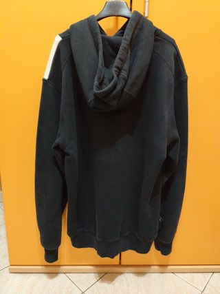 Felpa Jordan nera e rossa con logo (Calza larga)