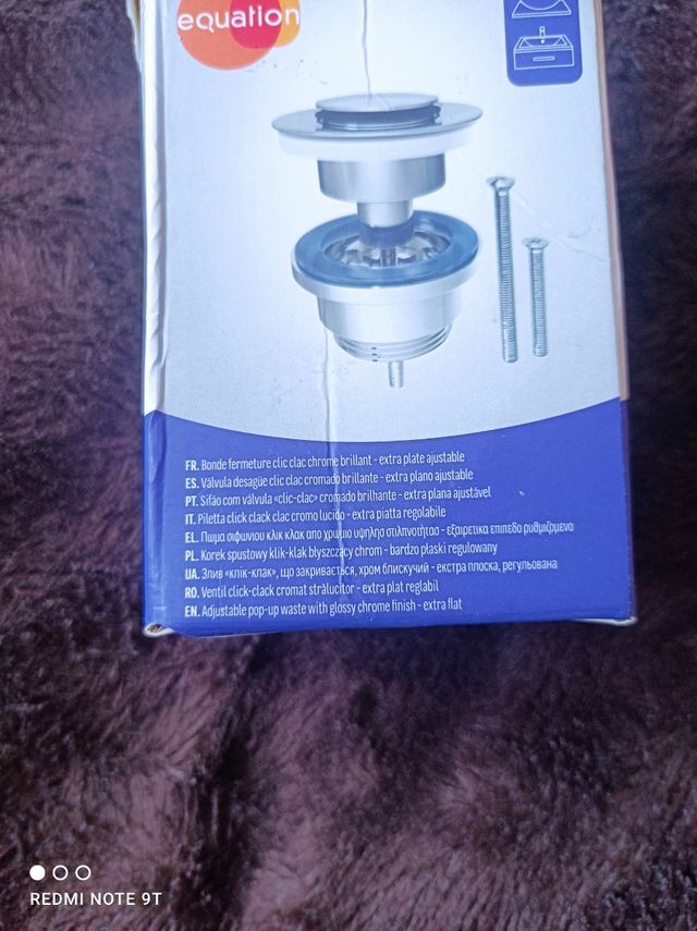 Válvula desagüe redonda 37mm