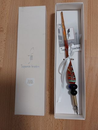 Penna in vetro di Murano Trasparenze Veneziane