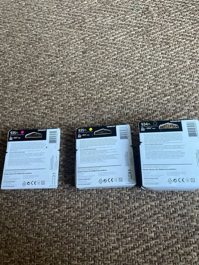 3 Cartuchos Tinta HP 935XL 934XL