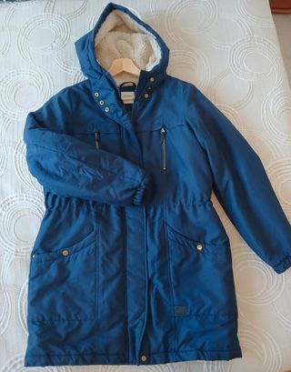Abrigo acolchado azul