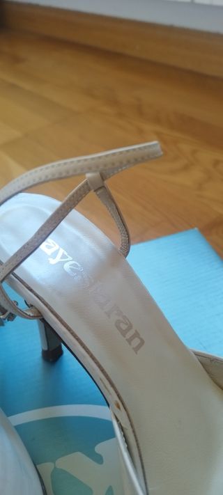 Zapatos de tacón blancos talla 41
