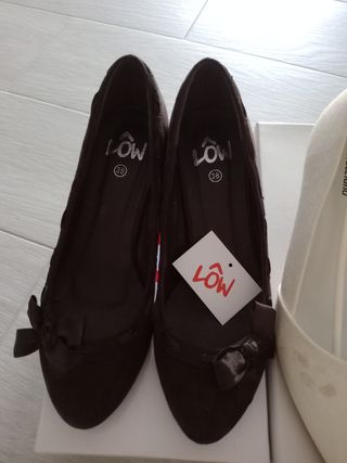 Zapatos de tacón y planos talla 38. Lote55