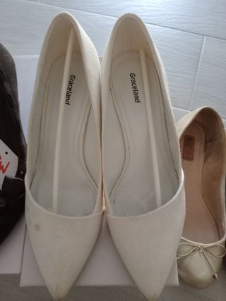 Zapatos de tacón y planos talla 38. Lote55
