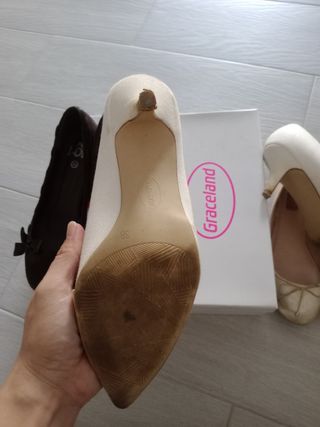 Zapatos de tacón y planos talla 38. Lote55