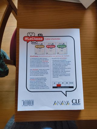 #La classe niv.A2 cahier d'activités Anaya