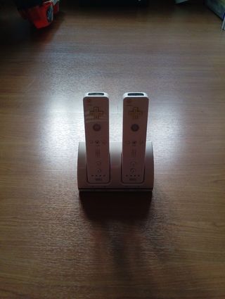 Nintendo Wii Blanca con soporte y cables