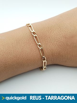 035-05-00638 PULSERA ORO DE 18K BILBAO 19CM