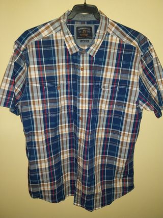 Camisa Springfield Manga Corta XXL Cuadros