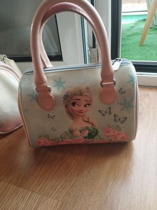 Bolso Frozen Niña Azul y Rosa