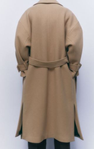 Abrigo Zara Camel Talla XS