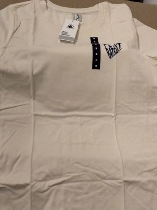 Camiseta Petit Bateau Talla M Beige