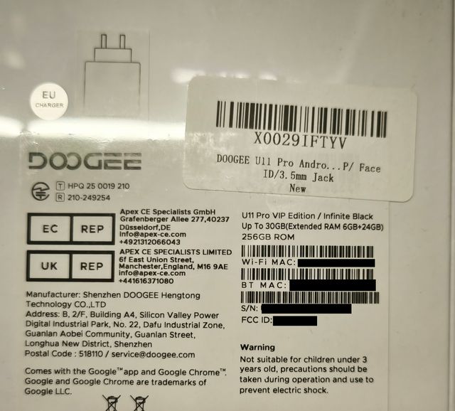DOOGEE U11 Pro VIP Edition 256GB
