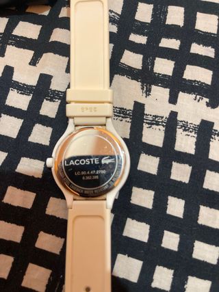 Reloj Lacoste blanco 
y Verde