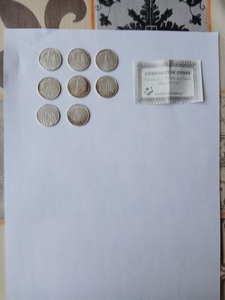 Lote 8 Medallas Catedrales de España Plata