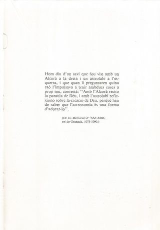 EL "KITAB AL-AMAL BI-L-ASTURLÀB" (LLIBRE DE L'ÚS D