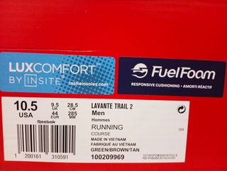 Zapatillas Reebok verdes y marrones