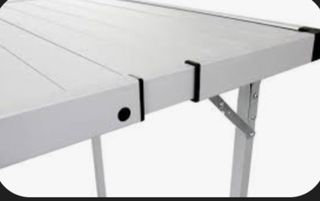 Mesa de camping extensible de metal