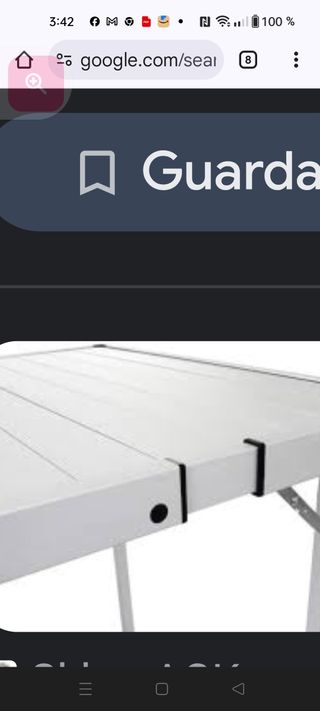 Mesa de camping extensible de metal