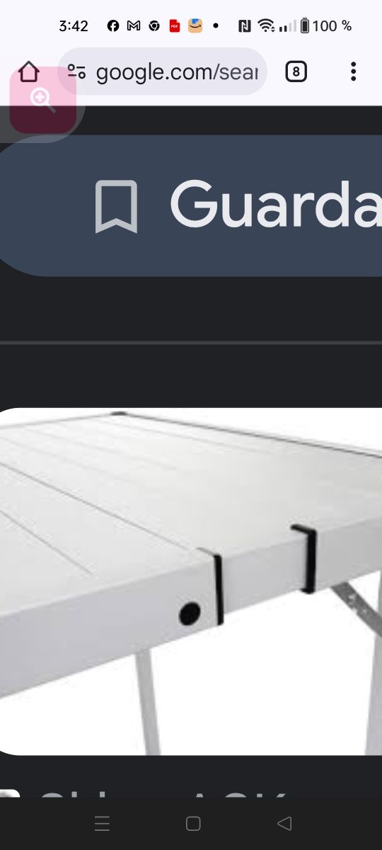 Mesa   BRUNER de camping extensible de metal