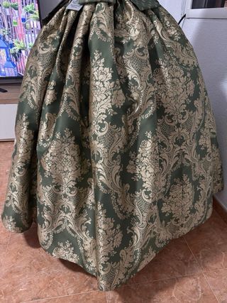 Falda Fallera Oro y Verde