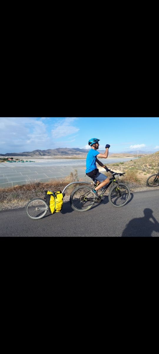 Portaequipajes aluminio para bicicleta