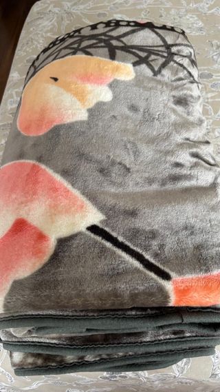 Colcha terciopelo cama 150