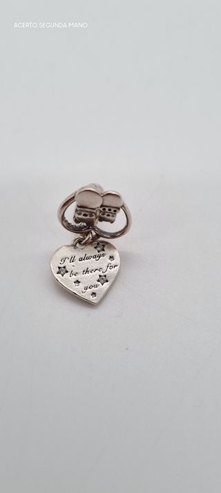 CHARM DE PANDORA GATOS Y CORAZONES CON CIRCONITAS