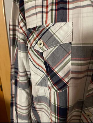 Camisa de cuadros multicolor