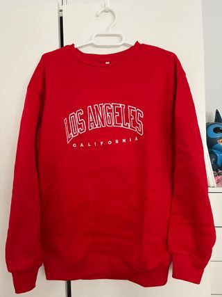 Sudadera Roja Los Angeles