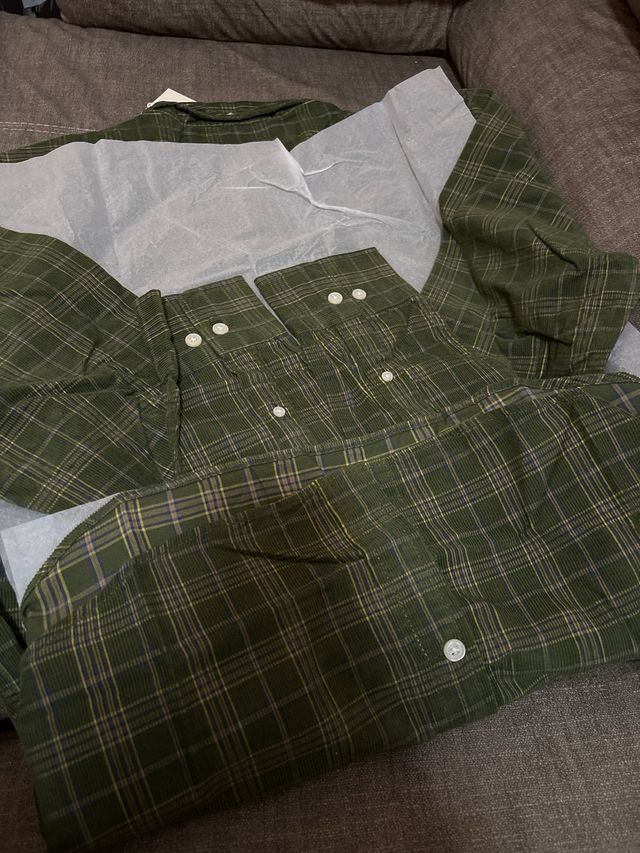 Camisa Gant cuadros verde hombre