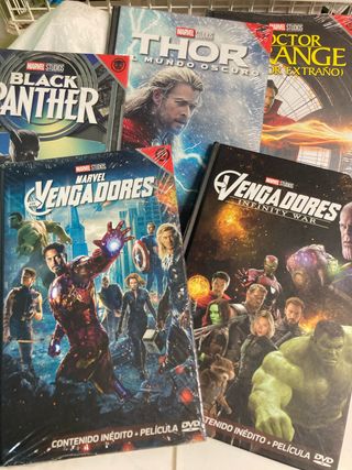 Películas DVD Marvel: Thor, Black Panther, Avenger