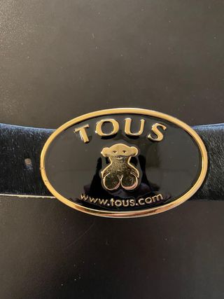 Cinturón Tous Negro y Dorado